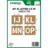 KIT XL LETTER 2 (I-P) : Lettres XL 38 cm - 4 pochoirs
