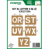 KIT XL LETTER 3 (Q-Z) : Lettres XL 38 cm - 5 pochoirs