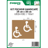 KIT SIGNALISATION HANDICAPÉ 25 X 30 CM - 6 pochoirs