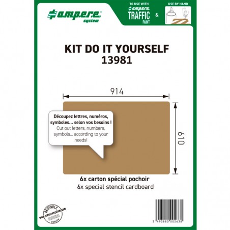 KIT "DO IT YOURSELF" - 6 pochoirs